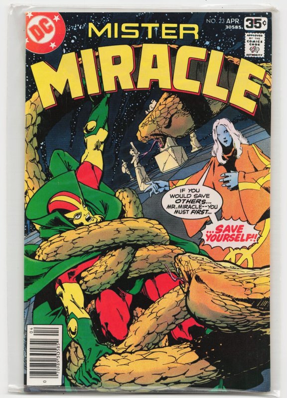 Mister Miracle #23 (DC Comics, 1978), raw, ungraded comic book — front cover
