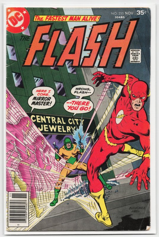 The Flash #255 (DC Comics, 1977), raw, ungraded comic book — front cover