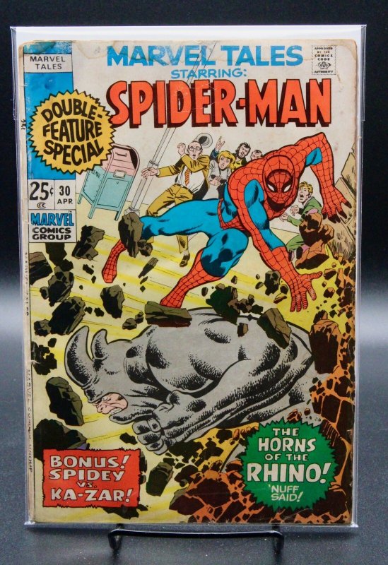 Marvel Tales: To Kill a Spider-Man! #30 (Marvel Comics, 1971), raw, ungraded comic book — front cover