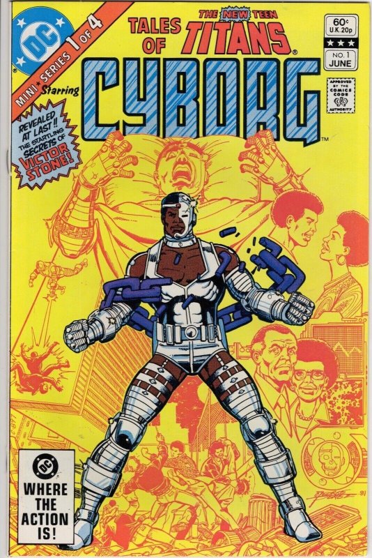 Tales of the New Teen Titans #1 (DC Comics, 1982), raw comic book in VF/NM 9.0 condition — front cover