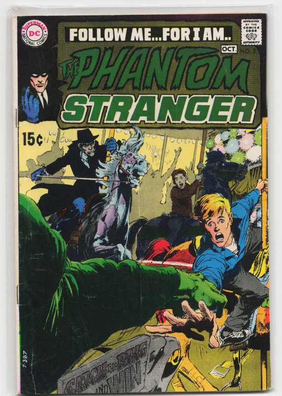 The Phantom Stranger #3 (DC Comics, 1969), raw, ungraded comic book — front cover