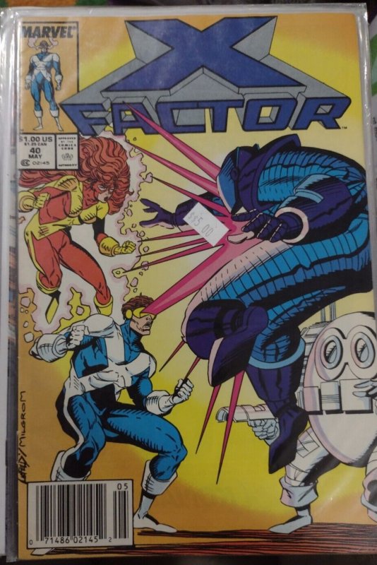 X-Factor #40 (Marvel Comics, 1989), raw, ungraded comic book — front cover