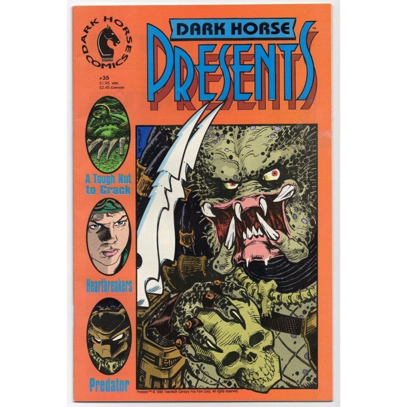 Presents #35 (Dark Horse Comics, 1989), raw comic book in VF 8.0 condition — front cover