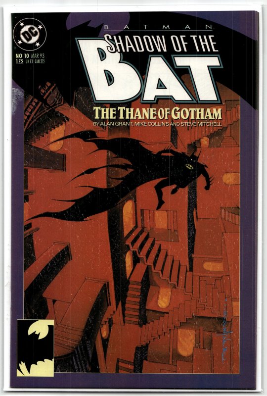 Batman: Shadow of the Bat #10 (DC Comics, 1993), raw, ungraded comic book — front cover