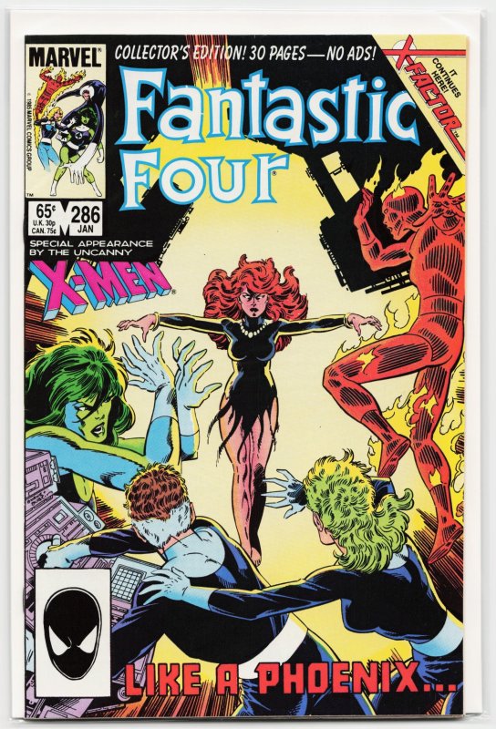 Fantastic Four #286 (Marvel Comics, 1986), raw, ungraded comic book — front cover