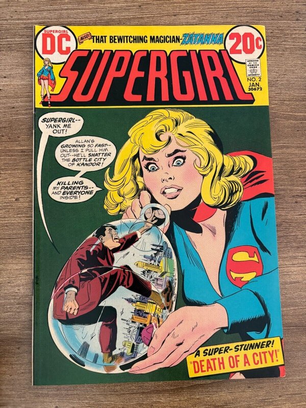 Supergirl #2 (DC Comics), raw comic book in NM- condition — front cover