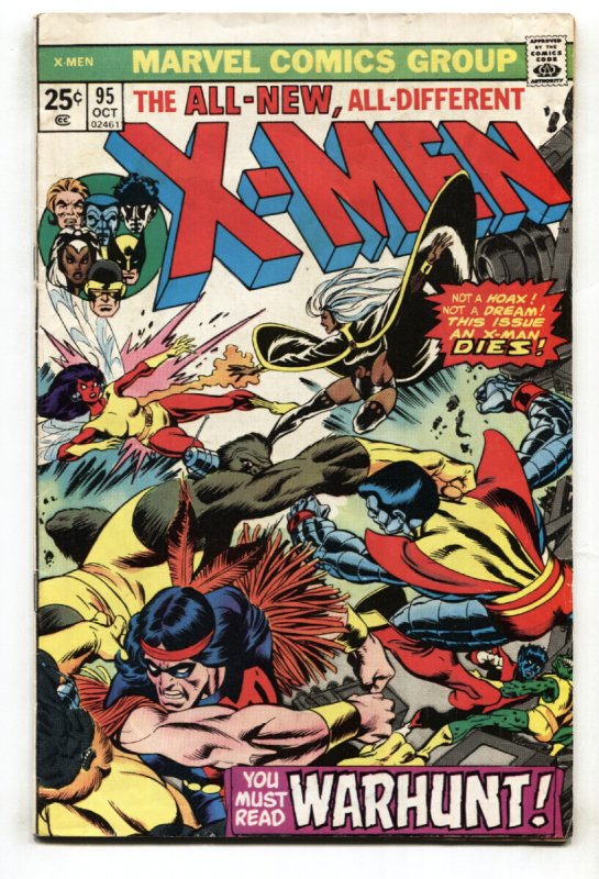 X-Men #95 - 1975 - Marvel - VG - Comic Book (Marvel Comics, 1975), raw comic book in VG condition — front cover