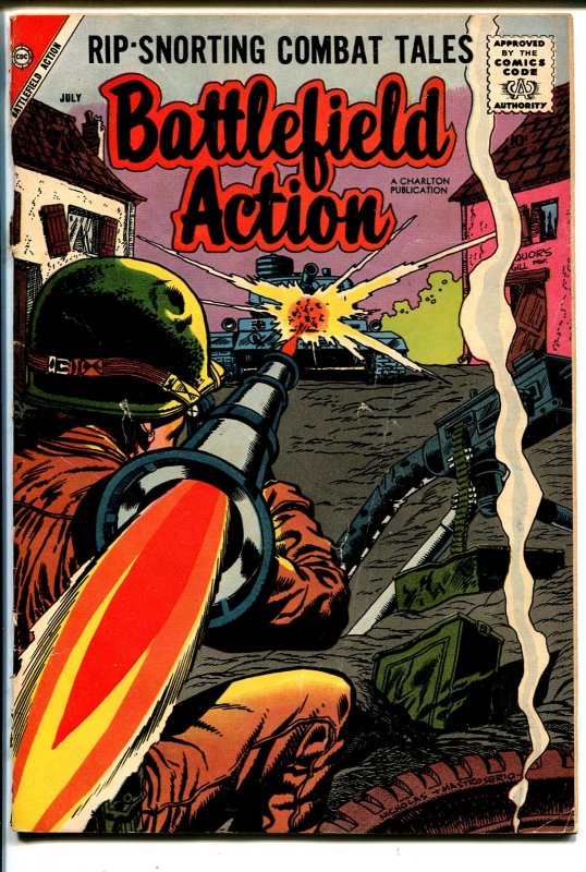 Battlefield Action #20 (Charlton Comics, 1958), raw, ungraded comic book — front cover