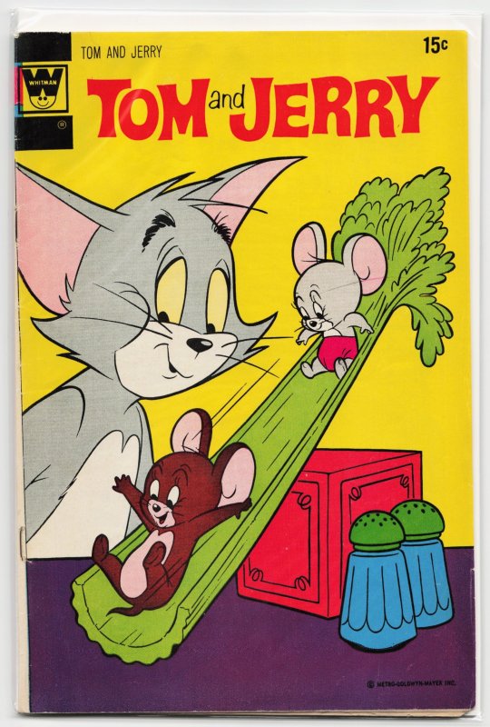 Tom and Jerry #264 (Gold Key, 1972), raw, ungraded comic book — front cover