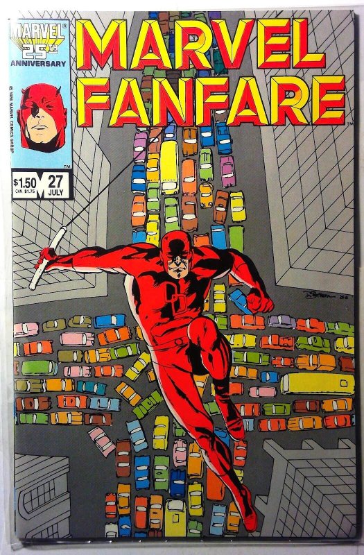 Marvel Fanfare #27 (Marvel Comics, 1986), raw, ungraded comic book — front cover