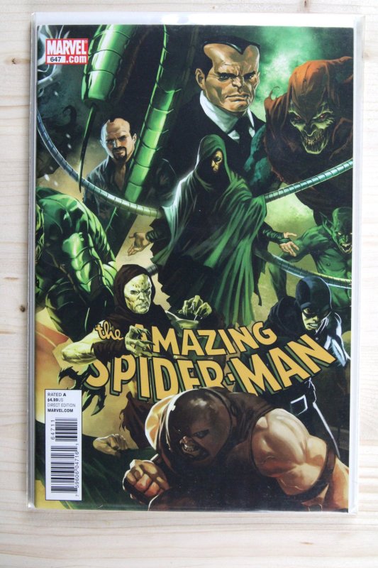 The Amazing Spider-Man #647 (Marvel Comics, 2010), raw comic book in NM 9.4 condition — front cover