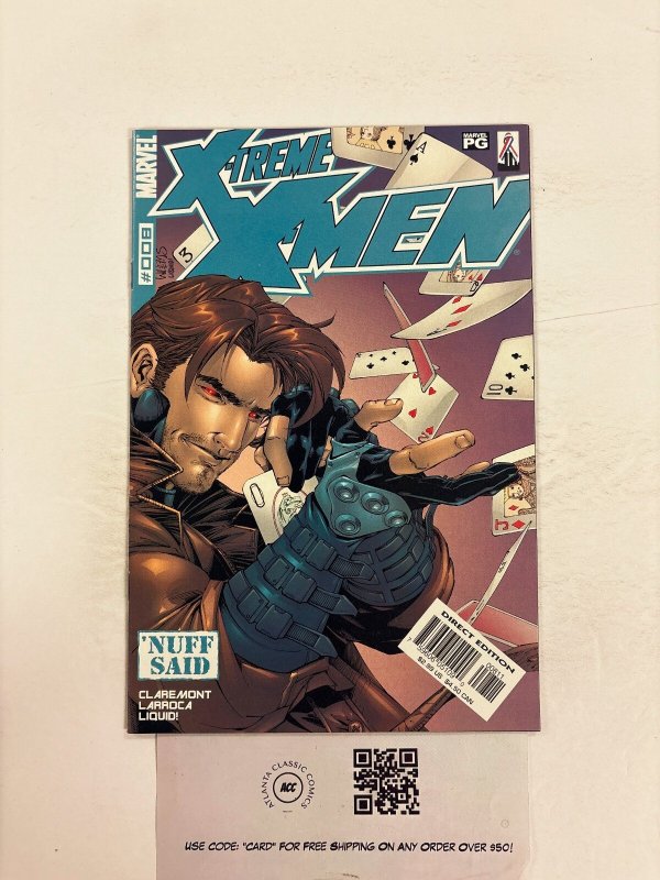 X-Treme X-Men #8 (Marvel Comics), raw comic book in NM condition — front cover
