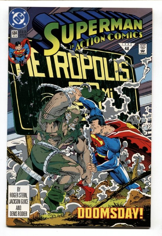 Action #684 (DC Comics, 1992), raw comic book in NM condition — front cover