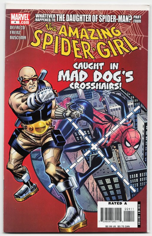 The Amazing Spider-Girl #4 (Marvel Comics, 2007), raw, ungraded comic book — front cover