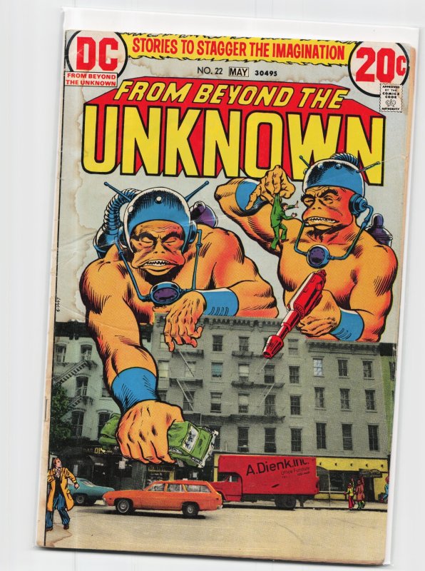 From Beyond the Unknown #22 (1973), raw, ungraded comic book — front cover