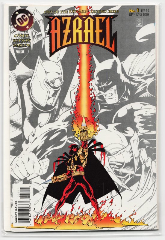 Azrael #1 (DC Comics, 1995), raw, ungraded comic book — front cover