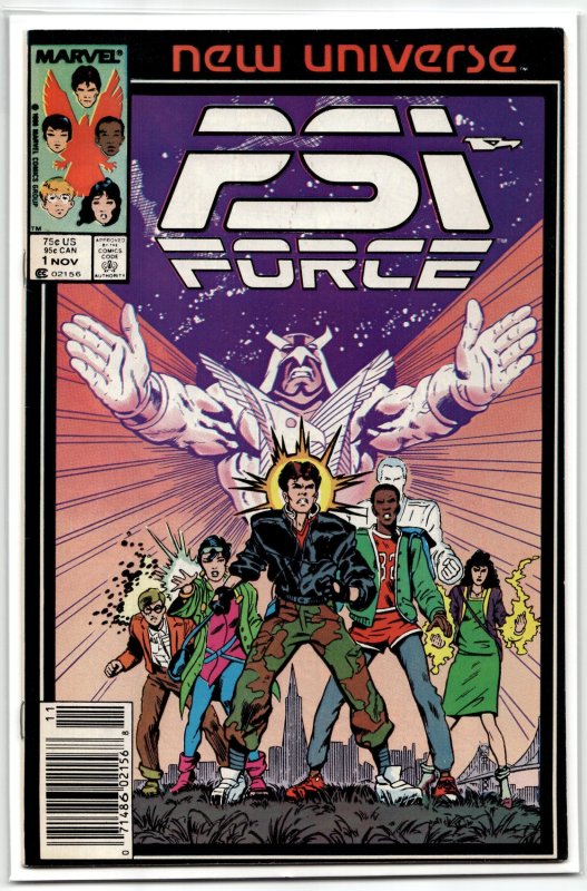 Psi-Force #1 (1986), raw, ungraded comic book — front cover