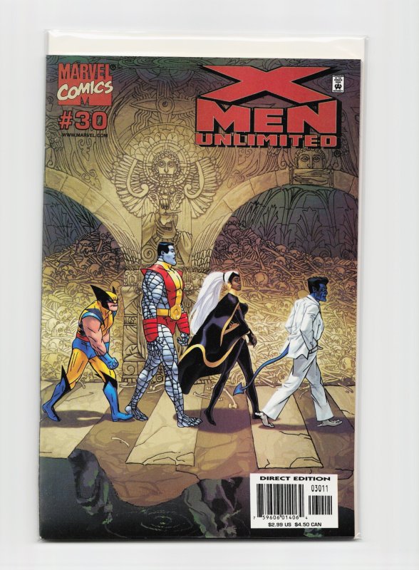 X-Men Unlimited #30 (Marvel Comics, 2001), raw, ungraded comic book — front cover