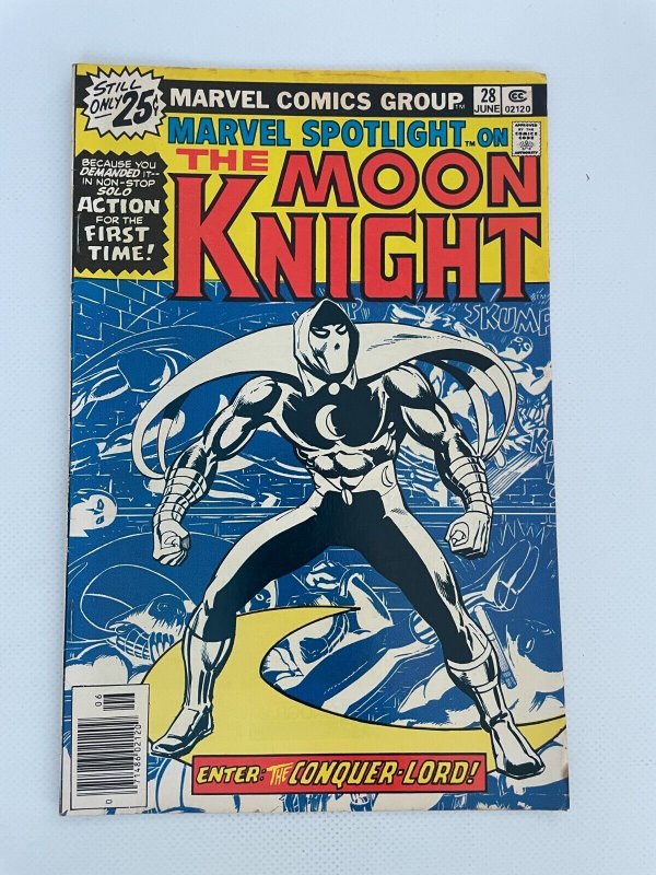 Marvel Spotlight #28 (Marvel Comics, 1976), raw comic book in VF condition — front cover