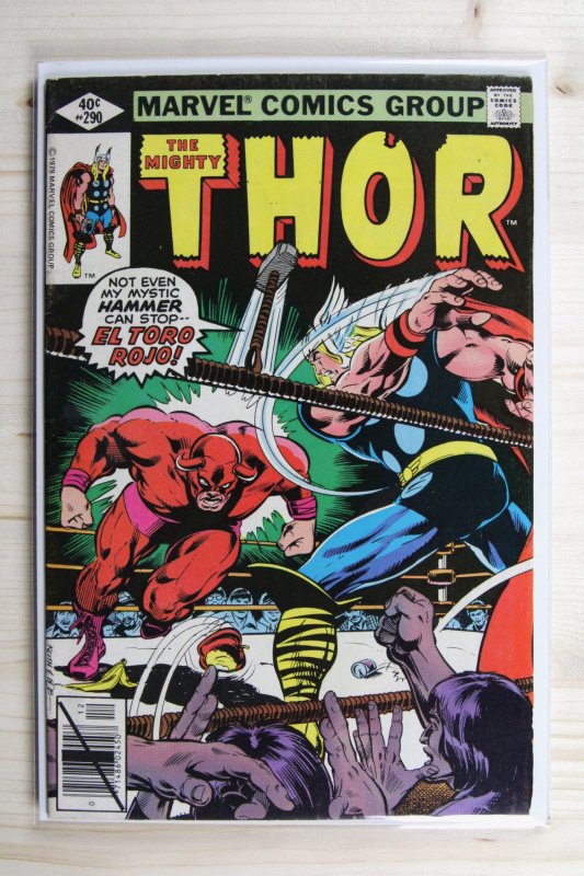 Thor #290 (Marvel Comics, 1979), raw comic book in VF- 7.5 condition — front cover