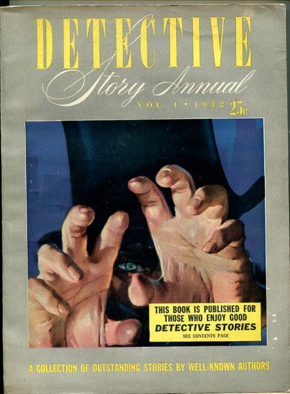 Detective Story Annual-#1-1942-Mystery-Pulp-Southern States PEDIGREE-vf, raw, ungraded comic book — front cover