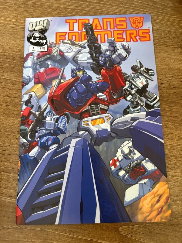 Transformers #1 (1984), raw comic book in NM condition — front cover