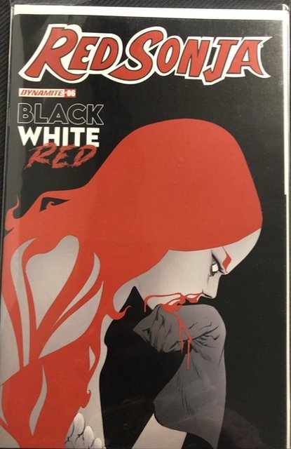 Red Sonja Black White Red #6 (2022), raw, ungraded comic book — front cover