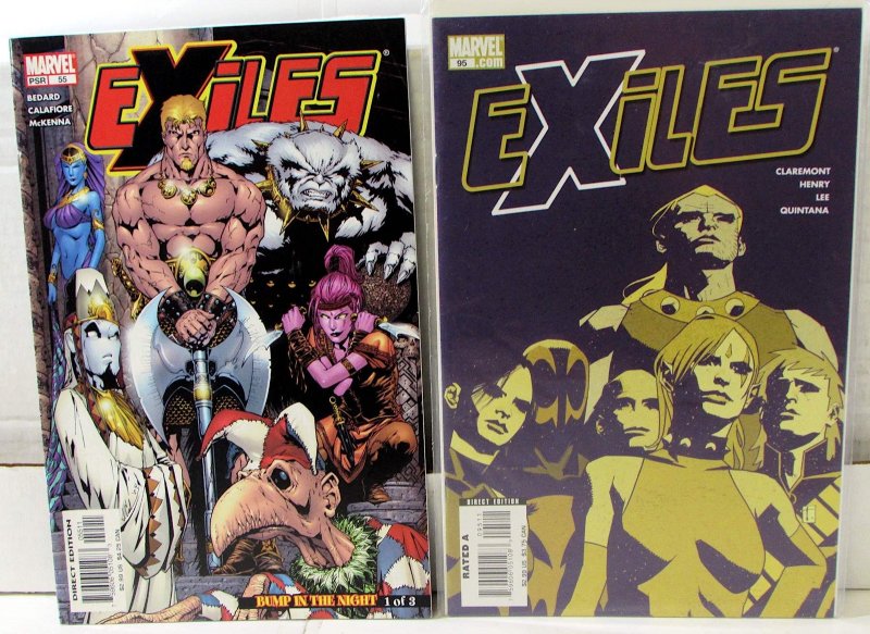 Exiles Lot of 2 #55, 95 (2005) Marvel 8.5 VF+ Blink 1st Print Comic Books (Marvel Comics, 2005), raw comic book in VF+ 8.5 condition — front cover