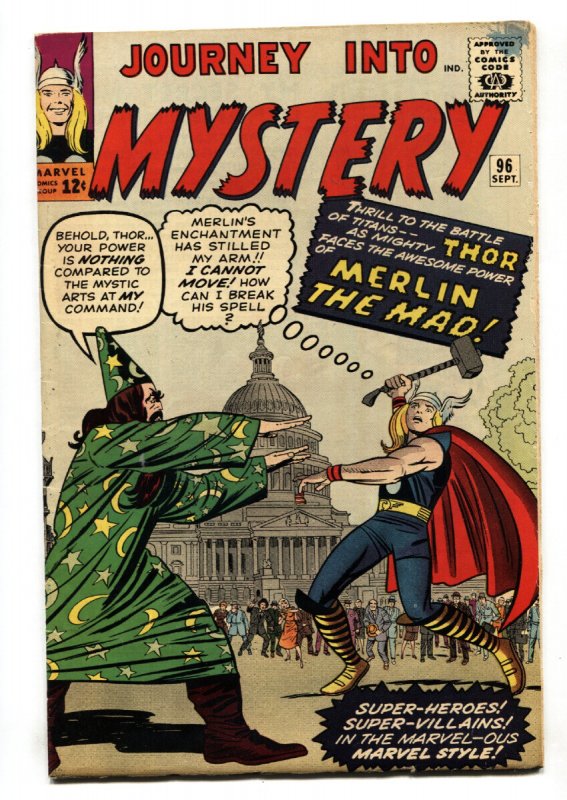 Journey into Mystery #96 - 1963 - Marvel - FN - Comic Book (Marvel Comics, 1963), raw comic book in FN condition — front cover