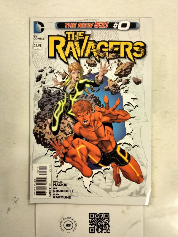 The Ravagers #0 (DC Comics), raw comic book in NM condition — front cover