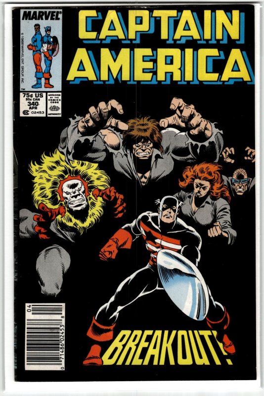 The Avengers #340 (Marvel Comics, 1991), raw, ungraded comic book — front cover