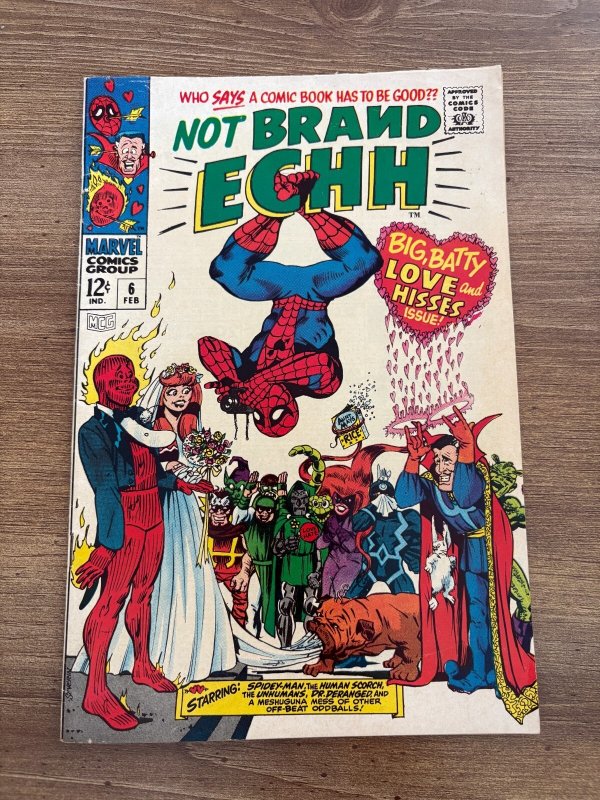 Not Brand Echh #6 (Marvel Comics), raw comic book in FN condition — front cover