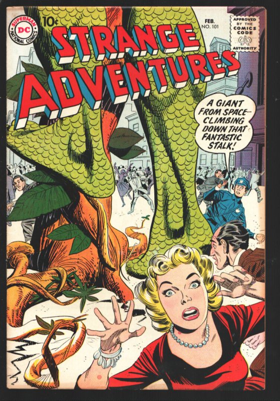 Strange Adventures #101 (DC Comics, 1959), raw, ungraded comic book — front cover