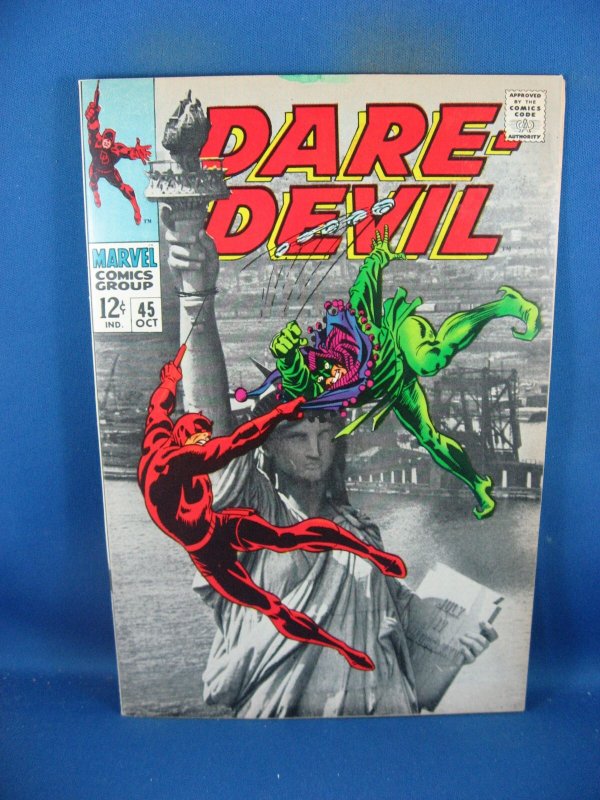 Daredevil #45 (Marvel Comics, 1968), raw comic book in VF+ condition — front cover