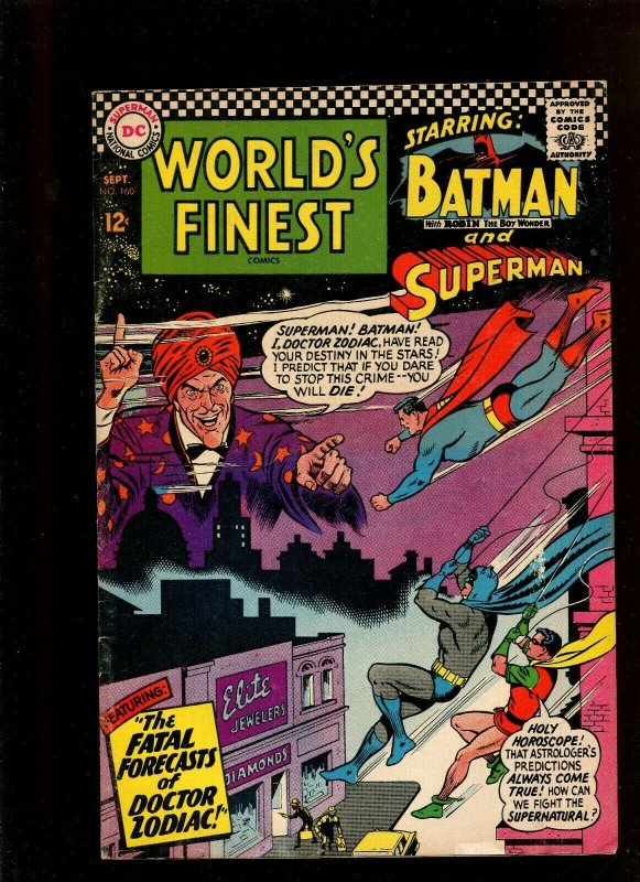 World'd Finest Comics #160 (1966), raw comic book in 4.5 condition — front cover