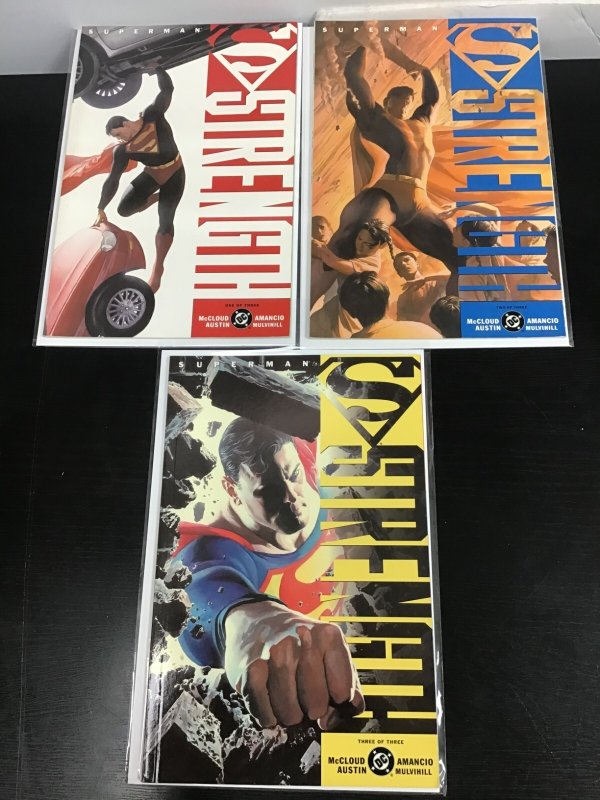 3pc Superman: Strength Lot (9.0) #1-3!! 2005 (2005), raw comic book in 9.0 condition — front cover