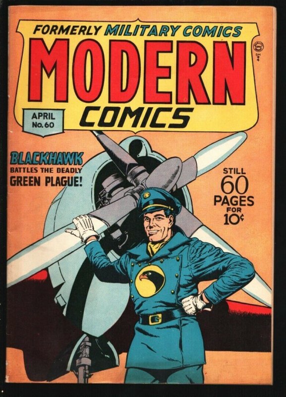 Modern #60 (Quality Comics, 1947), raw, ungraded comic book — front cover