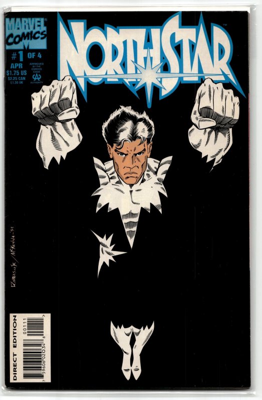Northstar #1 (1994), raw, ungraded comic book — front cover