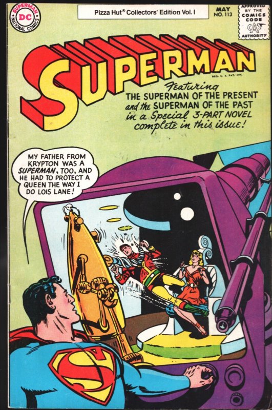 Superman-Pizza Hut #113, raw, ungraded comic book — front cover