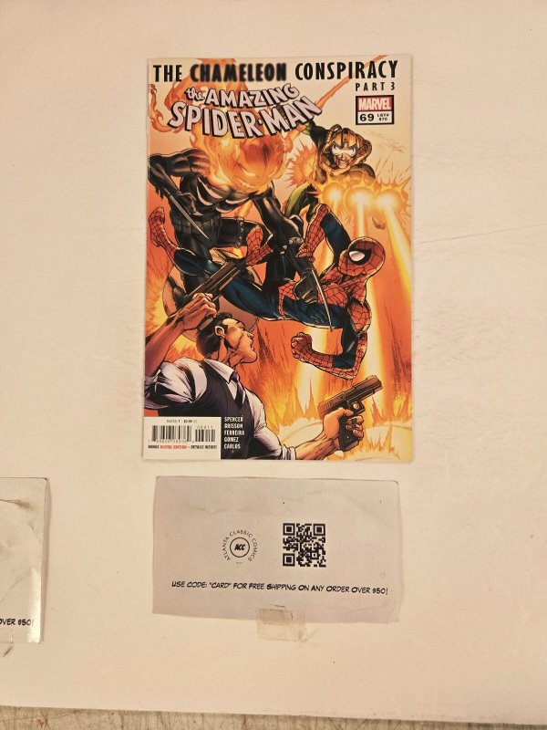 Amazing Spider-Man #69 (Marvel Comics, 1969), raw comic book in NM condition — front cover