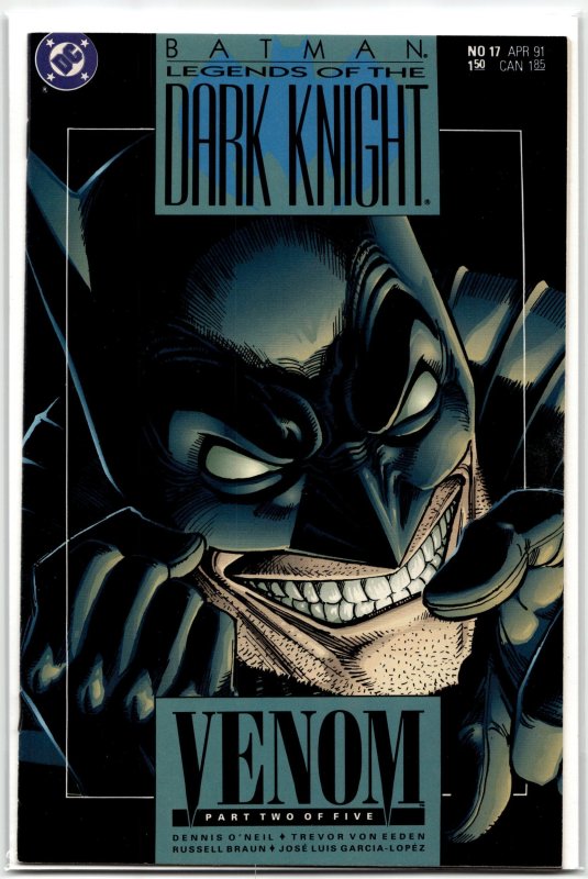 Legends of the Dark Knight #17 (DC Comics, 1991), raw, ungraded comic book — front cover