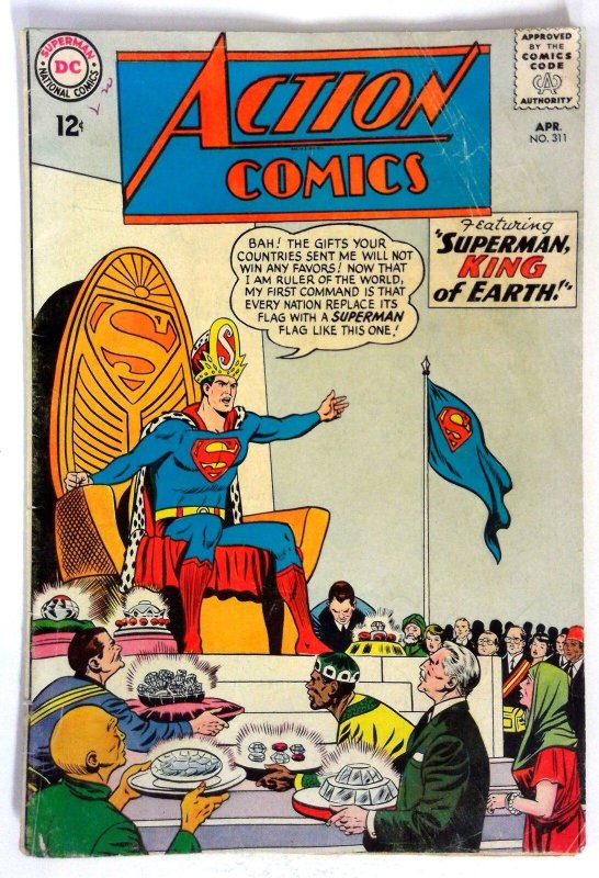 Action Comics #311 (DC Comics, 1964), raw comic book in VG condition — front cover