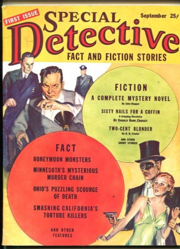 Pulp: Special Detective #1, raw comic book in VF- condition — front cover