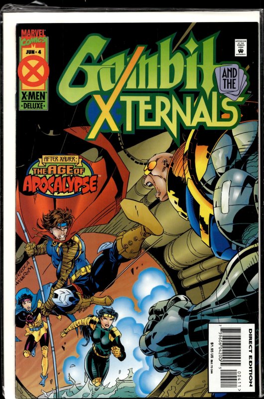 Gambit & the X-Ternals #4 (Marvel Comics, 1995), raw, ungraded comic book — front cover