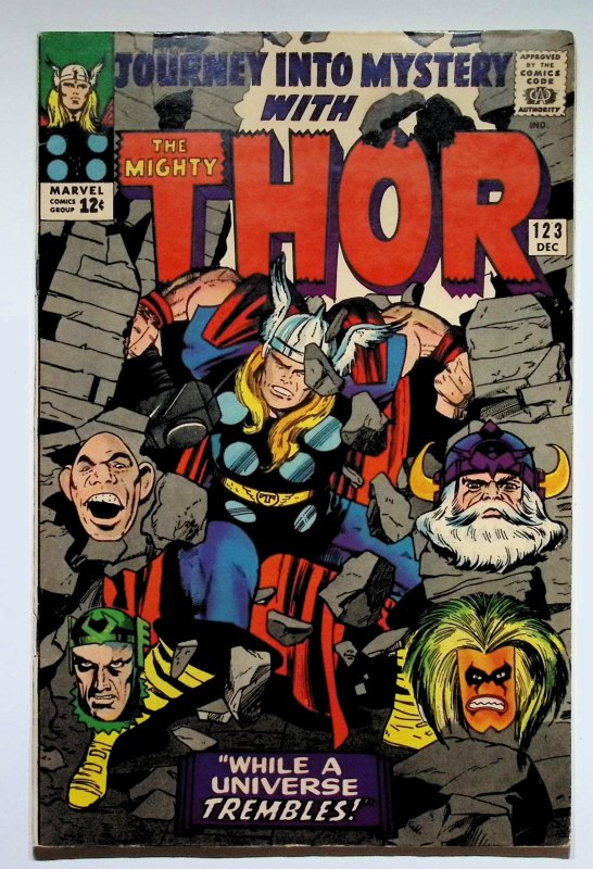 Journey into Mystery #123 (Marvel Comics, 1965), raw, ungraded comic book — front cover
