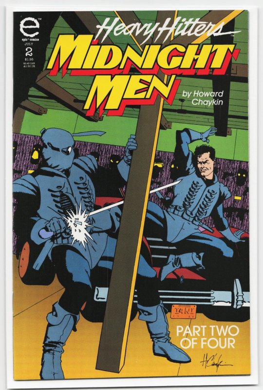 Midnight Men #2 (Dark Horse Comics, 1993), raw, ungraded comic book — front cover