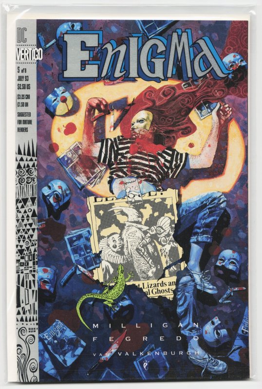 Enigma #5 (DC Comics, 1993), raw, ungraded comic book — front cover
