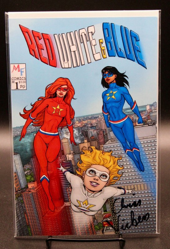 Red White & Blue #1 (2017), raw, ungraded comic book — front cover