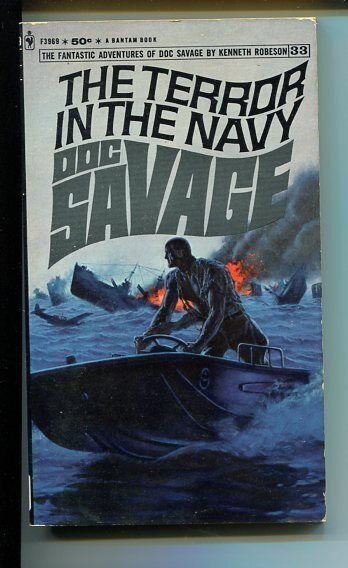 Pulp: Doc Savage-The Terror in the Navy #33, raw comic book in VG/FN condition — front cover