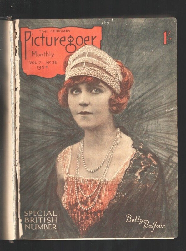 Pulp: Picturegoer Monthly Bound Volume 1924-includes Months Feb Thru Decembe..., raw, ungraded comic book — front cover